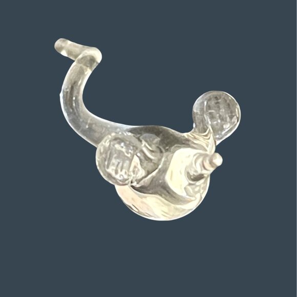 Clear Glass Hand Blown Set Cat & 2 Mice Collectible Kitty Kitten Mouse Figurine - Picture 7 of 11